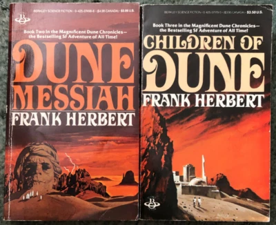Dune Messiah & Children of Dune, Frank Herbert, Berkley paperbacks - Image 1 of 4