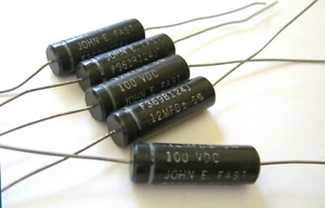 5 NOS John E Fast Capacitors .12 uf 100 v - Picture 1 of 1