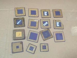 0,35 kg 15x Alte AMD CPU KERAMIK GOLDCAPS Schrott Recycling Gold Goldkante an Sa - Bild 1 von 17