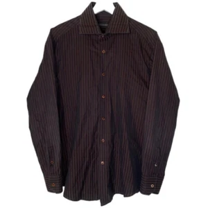 Stefano Ricci Dress Shirt Mens Medium 42/16.5 Long Sleeve Button Front Italian - Picture 1 of 6