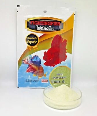 Comida tropical Betta de primera calidad con alto contenido de vitaminas y minerales Foto 1 de 4