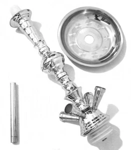 4-Schlauch 29 cm Wasserpfeife Stiel 6 Ösen Shisha Narghile für Wasserpfeife Rauchen - Bild 1 von 1