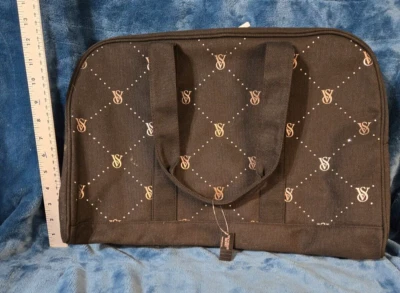 Victoria's Secret New Black Travel Bag approx 16x14 - Image 1 of 4