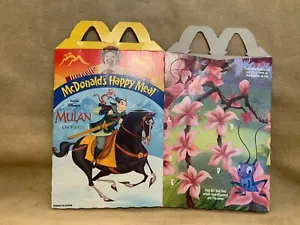 MCDONALD'S UNUSED DISNEY'S PRINCESS KID'S MEALS BOXES SET OF 8 - Picture 1 of 8