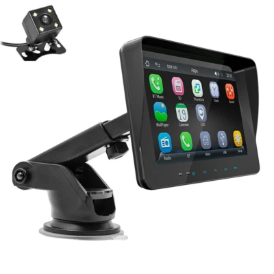 Reproductor de MP5 para automóvil de 7 pulgadas radio video pantalla táctil BT para CarPlay Android automático con cámara Foto 1 de 4