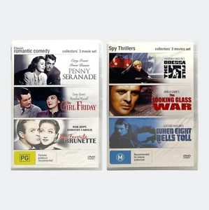 Classic Romantic Comedy + Spy Thrillers 3 DVD Sets - Region ALL PAL - New Sealed - Picture 1 of 24