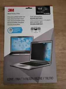 3M Privacy Screen Filter Black -15.6" - TF156W9B - Picture 1 of 3