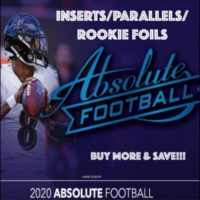 2020 Panini Absolute Football - Inserts/Parallels/Rookie Foils (#101-200)  - Image 1 of 2