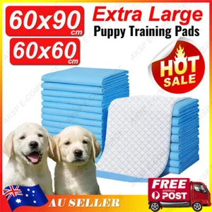 60x90cm 60x60cm XL/L Puppy Dog Training Pads Pet Toilet Pee Pads Mat Absorbent - Picture 1 of 14