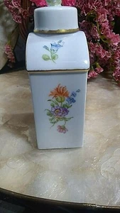 5" IN VINTAGE HAND PAINTED PORCELAIN LOTION BOTTLE BY FURSTENBERG WEST GERMANY - Picture 1 of 10