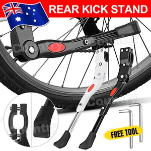 Adjustable Bicycle Mountain Bike Foot Rear Kick Stand Prop Side Parking For MTB - Picture 1 of 11