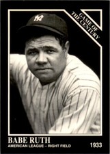 1993 Conlon Collection TSN 13th National Prototype #663 Babe Ruth Yankees
