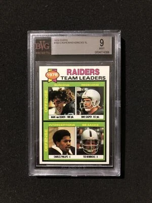 1979 Topps Football RAIDERS * TEAM LEADERS #169 BVG/BGS GRADED 9 - MINT B - Image 1 of 3