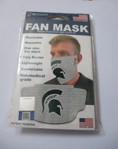 Gesichtsmaske Michigan University Logo Fan Maske WASCHBAR UND WIEDERVERWENDBAR NEU - Bild 1 von 6