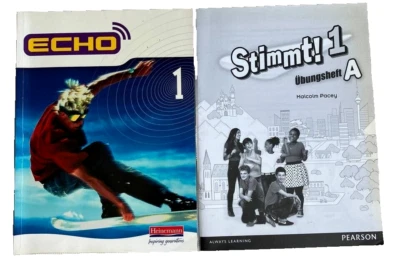 Echo 1st Edition Heinemann German Textbook GCSE Language + Stimmt! 1 Workbook - Image 1 of 3