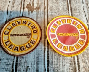 WINCHESTER Claybird League International Clay embroidered patches lot of 2 (c2) - Picture 1 of 6
