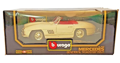 BBurago 3023 "Mercedes Benz 300 SL "Roadster" 1957" 1/18 Die-cast e plastica - Immagine 1 di 4