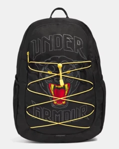 Under Armour UA Hustle Sport Unisex OSFA 15-in Laptop Backpack, Black/Sunspark - Picture 1 of 4