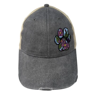 Sombrero de Camionero Estampado de Pata Snapback Gris Talla Única Ajustable Malla Espalda con Etiquetas Adams Foto 1 de 4