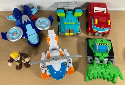 Transformers Rescue Bots figures: Hoist Whirl Blades Boulder Heatwave Cody Burns - Image 1 of 4