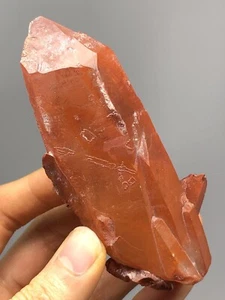 Red Quartz Crystal Cluster Point Morocco 4.8oz N36 - Picture 1 of 12