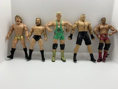 Lote de 5 figuras de acción de lucha libre WWF WWE Otunga Triple H Jarrett Lesnar Finlay Foto 1 de 4