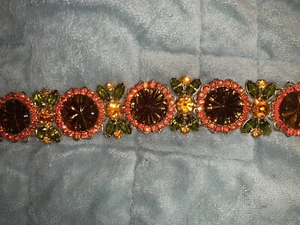 Vintage Unsigned Designer Headlights Bracelet - Picture 1 of 5