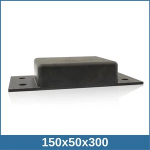 Abgerundete Anschlagschiene 150x50x300 mit 4 Befestigungslöchern NK 55°Shore - Picture 1 of 2