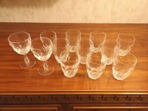 Vintage Kristallglas 12er Set Trinkgläser Wassergläser Gläser Glas Service Antik