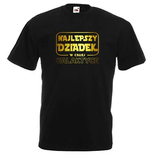 T-Shirt Najlepszy Dziadek mit Galaktyce koszulka Polen Polska PL dzien dziadka - Bild 1 von 8