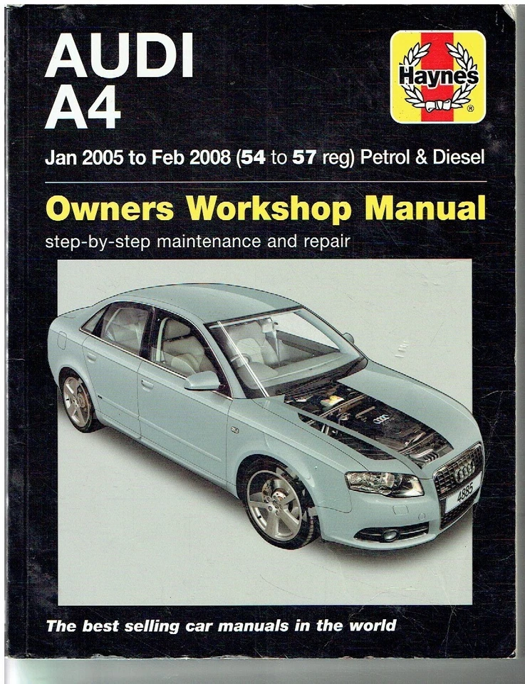 AUDI A4 (B7) 1.8 2.0 PETROL & 1.9 2.0 DIESEL (2005-08) OWNERS WORKSHOP MANUAL - Image 1 of 1
