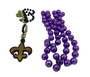 Seis hebras de auténticas cuentas de Mardi Gras de Nueva Orleans Voodoo Jazz - Imagen 1 de 12