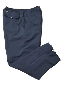 Pro Quip Gore Tex Golf Pants Mens SZ XXL Navy Blue Zip Legs Pockets Waterproof - Picture 1 of 15
