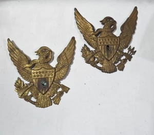 THIN BRASS EMBLEM - SPANISH / AMERICAN WAR EMBLEM - ONE SIDED - Picture 1 of 6
