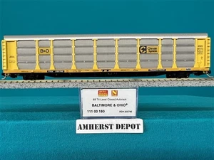 111 00 180 Micro Trains Baltimore & Ohio Auto Rack N Scale Chessie New 11100180 - Picture 1 of 2