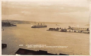 Australia - SYDNEY (NSW) R.M.M.S. Aorangi en puerto - FOTO REAL - Publ. Samuel - Imagen 1 de 2