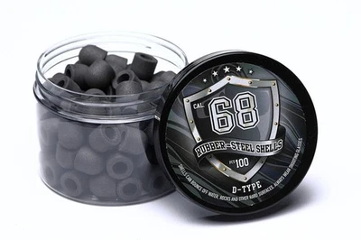 D-Style Precision Geschosse Cal.68 Gummi / Stahl 100 Stück D-Type  - Bild 1 von 3