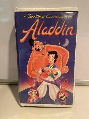 Aladdin VHS 1992 Goodtimes Animated Feature Classic Vintage Tape Disney - Image 1 of 4