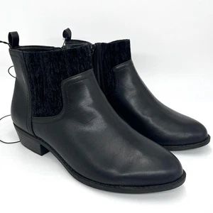 Neue Torrid schwarze strukturierte Manschette Stiefeletten-Größe 8WW - Bild 1 von 11