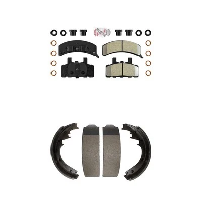 Front Brake Pads Rear Drum Shoes Kit for Chevrolet Express 1500 Tahoe 1995-2002  - Image 1 of 4