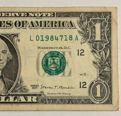 July 18, 1984 (L01984718A) Birthday Note $1 One Dollar Bill 2017 Free Shipping - Image 1 of 3