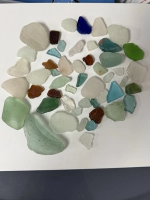 HAWAII Genuine Tumbled Beach Sea Glass ~ 50 Piece ~ Mixed Colors - Image 1 of 4