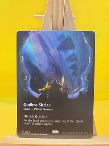 MTG Edge Of Eternities Godless Shrine R0280 Borderless Foil - Mint  - Bild 1 von 2