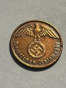 1937-D Deutschland 2 Reichspfennig / circ #18597-2 - Bild 1 von 2