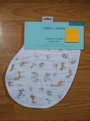 Aden + Anais Muselina Algodón Burpy Babero Bebé Animales Guepardo Infante Niño Niña NUEVO Foto 1 de 4