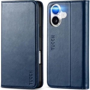 Cover per iPhone 16, Pro & Pro Max, Portafoglio Pelle PU Magnetica con RFID, TUCCH - Foto 1 di 83