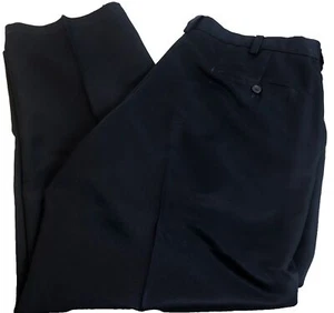 Haggar Navy Blue Men’s 38 x 28 Flat Front Dress Pants - Picture 1 of 7