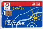 CARTE / CARD STATION OIL PETROLE .. FRANCE 18U TOTAL LAVAGE PERIMEE 7 CHIP/PUCE