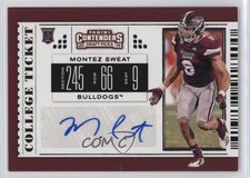 2019 Panini Contenders Draft Picks College Ticket Montez Sweat Rookie Auto RC