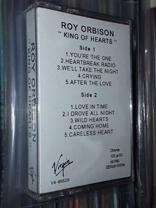 ROY ORBISON KING OF HEARTS CASSETTE TAPE VIRGIN PROMO ALTERNATE ADVANCE ISSUE - Picture 1 of 4